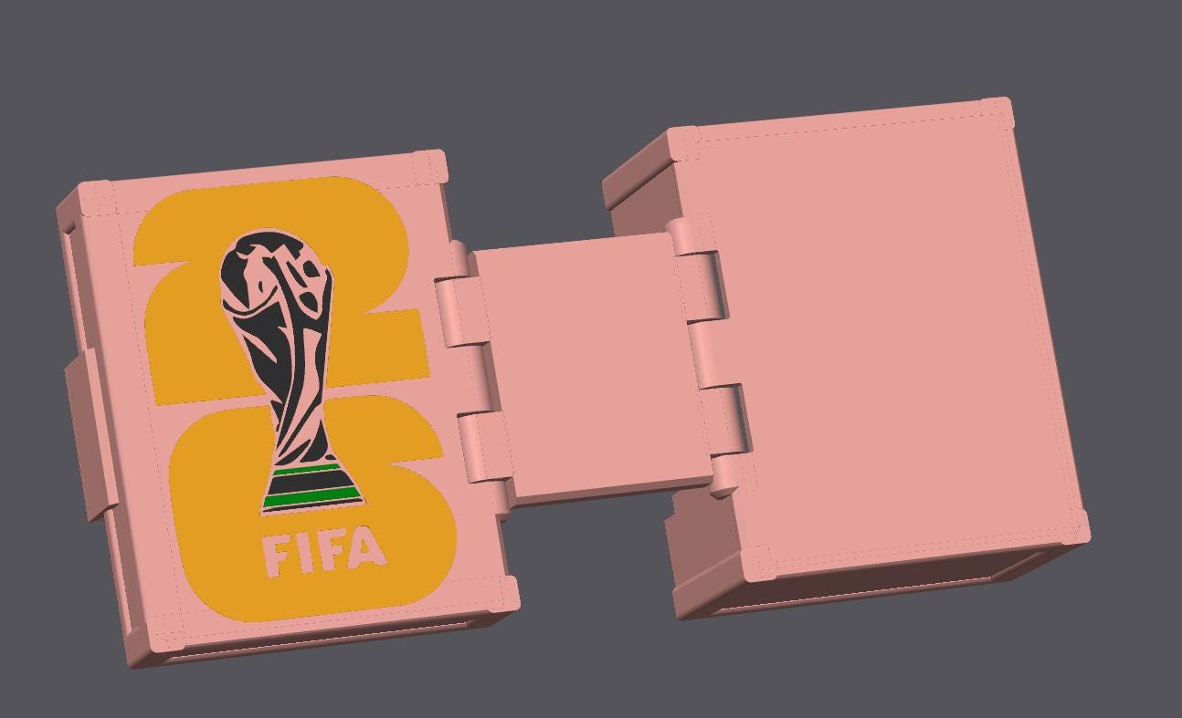 FIFA World Cup Album Sticker Holder 3D Printed