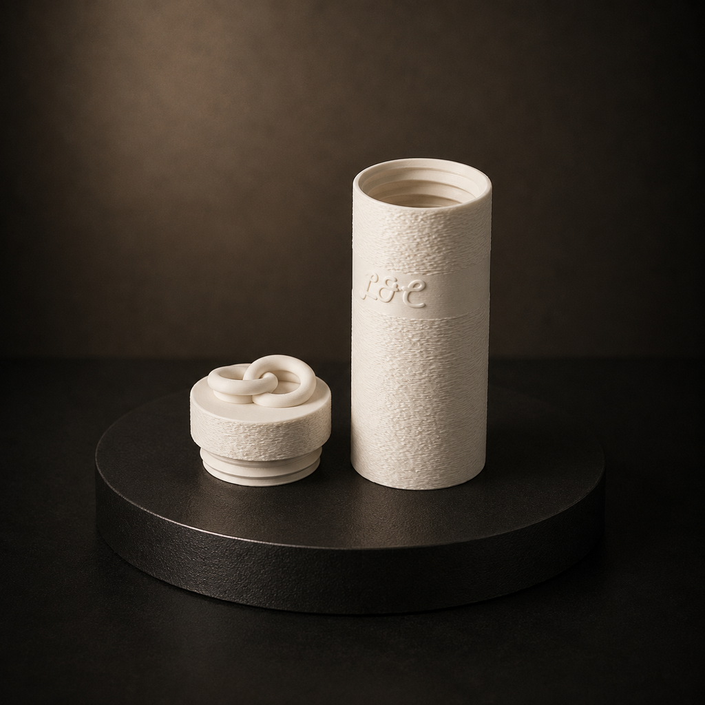 Personalized 3D Printed Wedding Gift Box | Custom Initials | Unique Bridal Keepsake