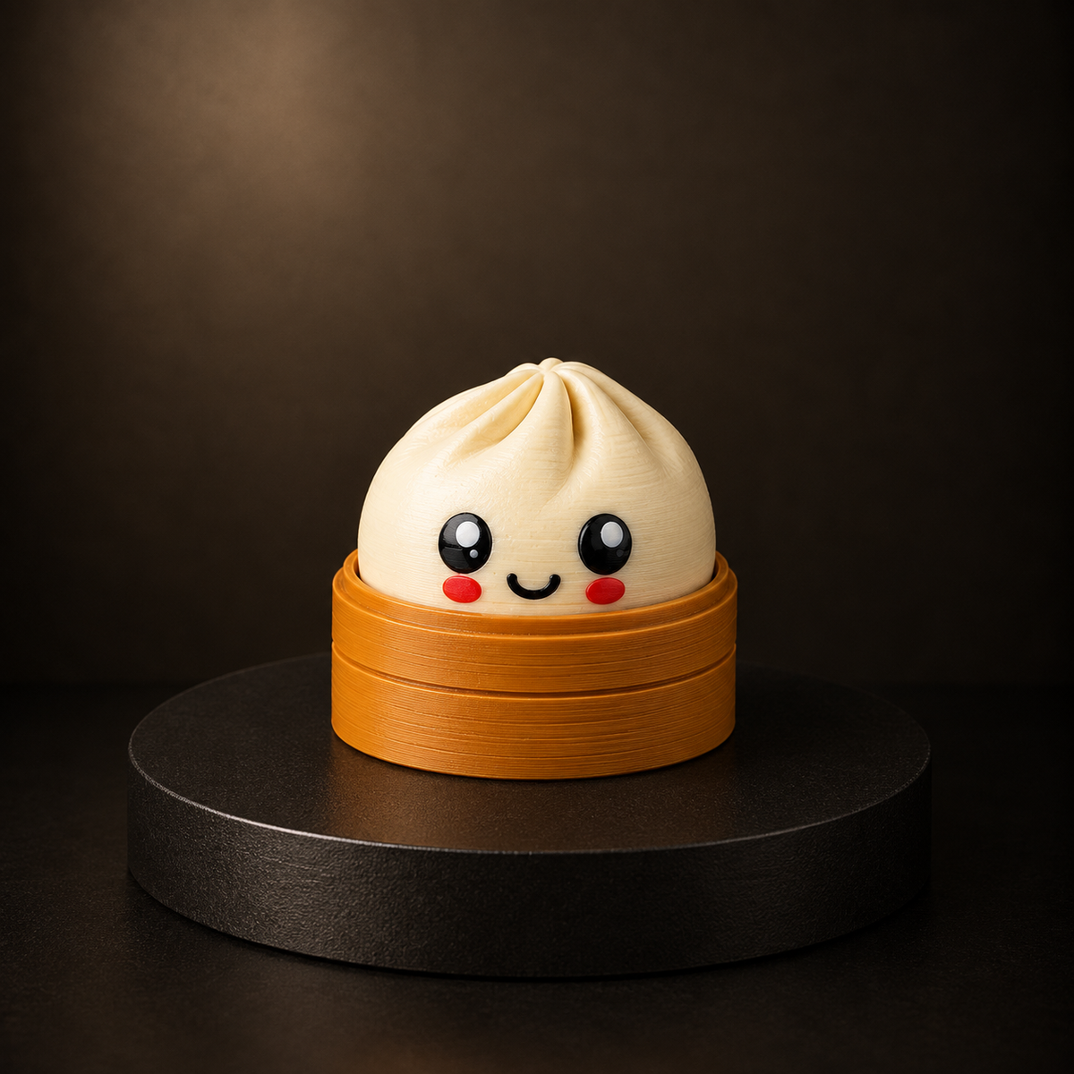 D Printed Dumpling Clicker | Cute Fidget Toy by Spark Hue 3D Lab