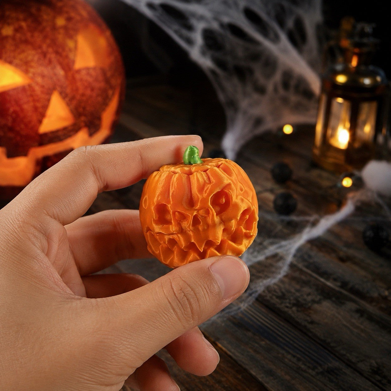 3D Printed Halloween Pumpkin Clicker | Spooky Fidget Toy