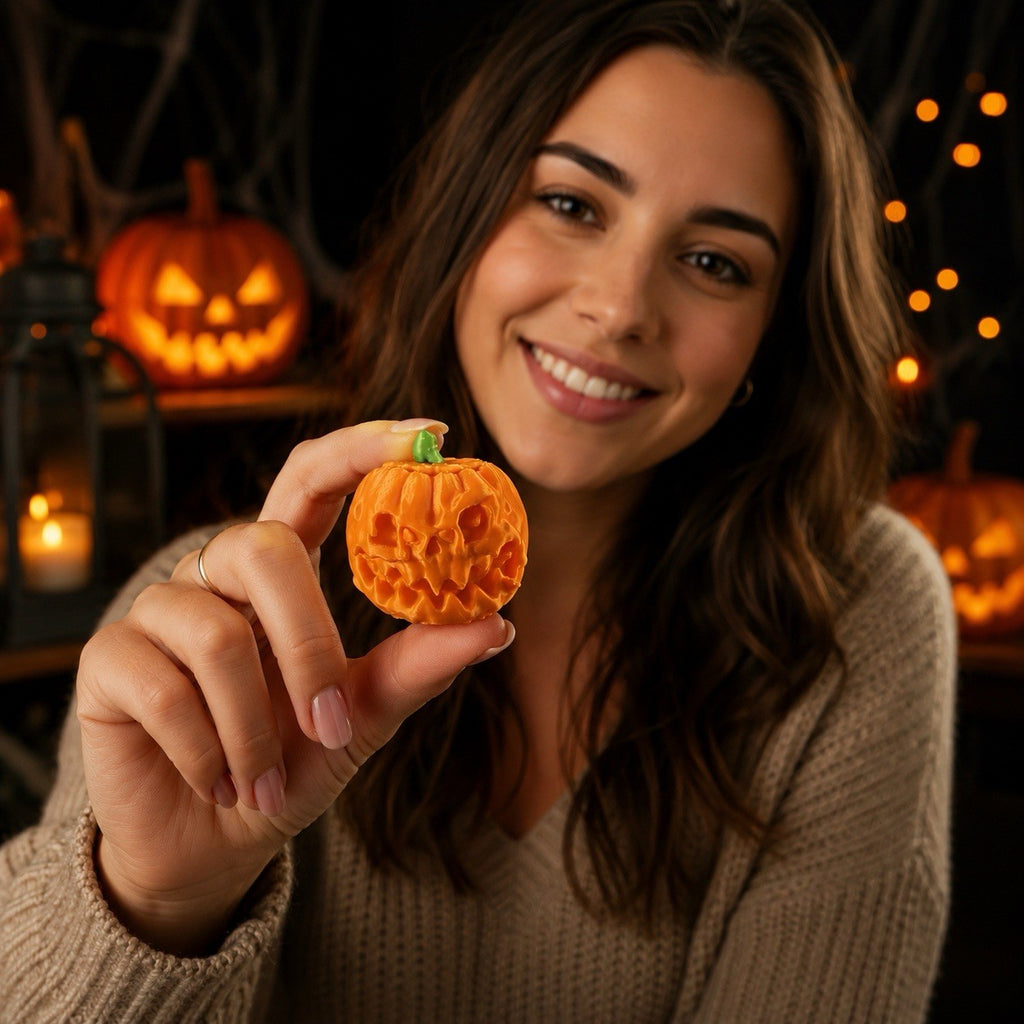 3D Printed Halloween Pumpkin Clicker | Spooky Fidget Toy