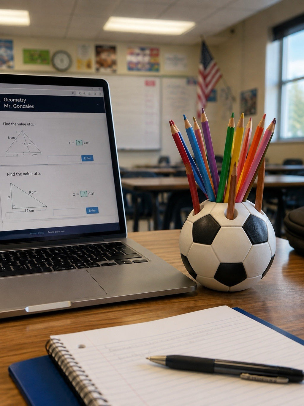 3D Printed Soccer Ball Pen Holder | Football Desk Organizer